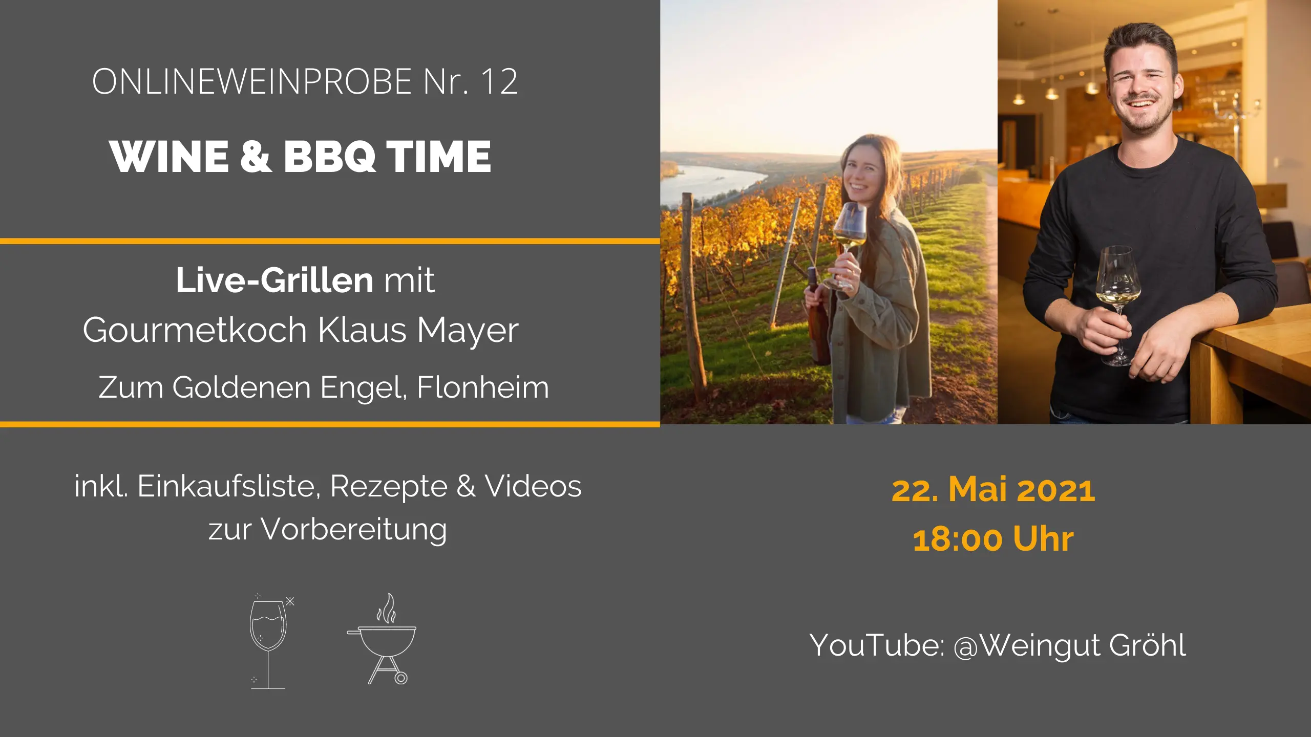 Online-Weinprobe No. 12 Wine & BBQ Time